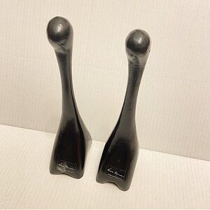 Louise Hederstrom Monochrome Art Interpretive Abstract Sculpture Lot Of 2.
